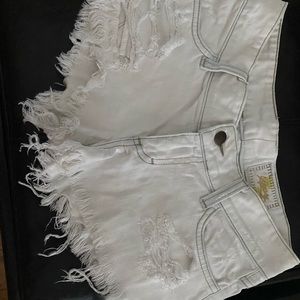 SIWY White denim cutoff shorts size 24